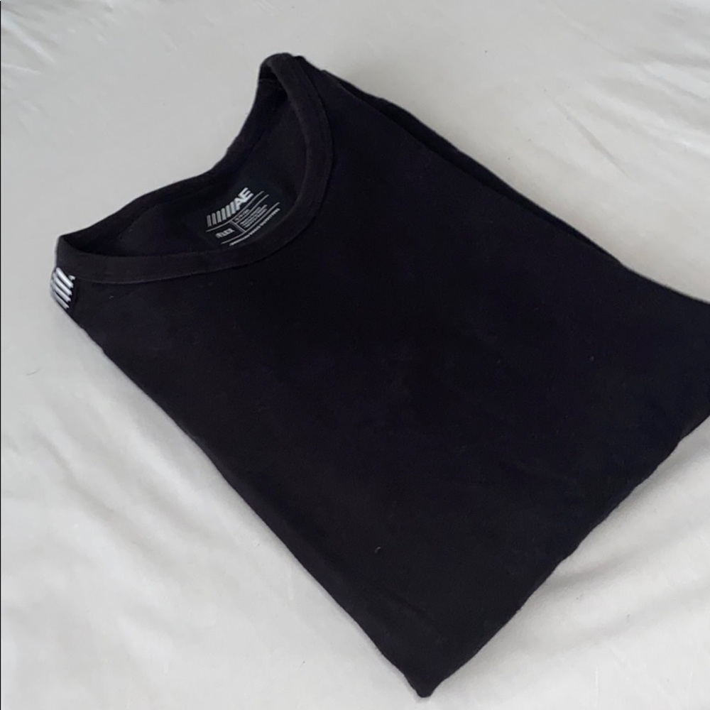 Black and white long sleeve shirt
